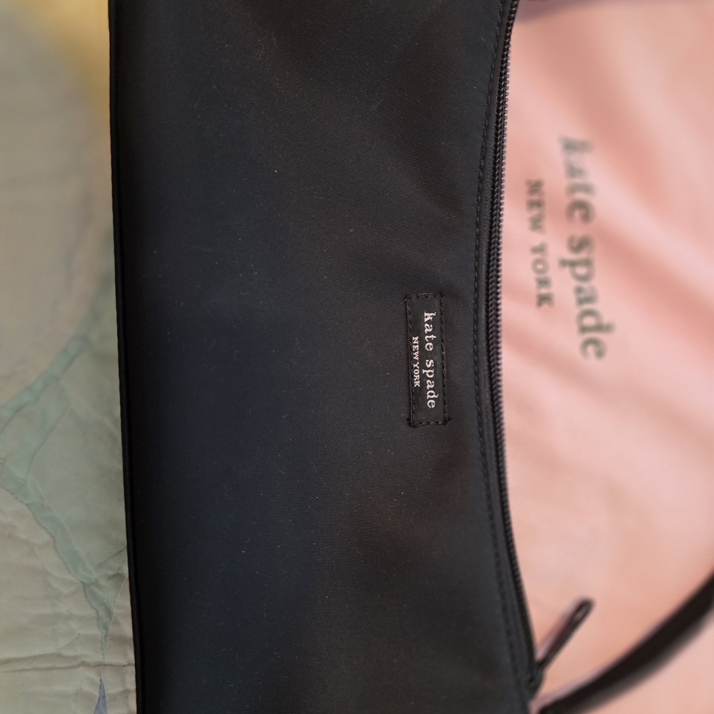 Kate Spade Elegant Black Satin Shoulder Bag - Picture 6 of 7